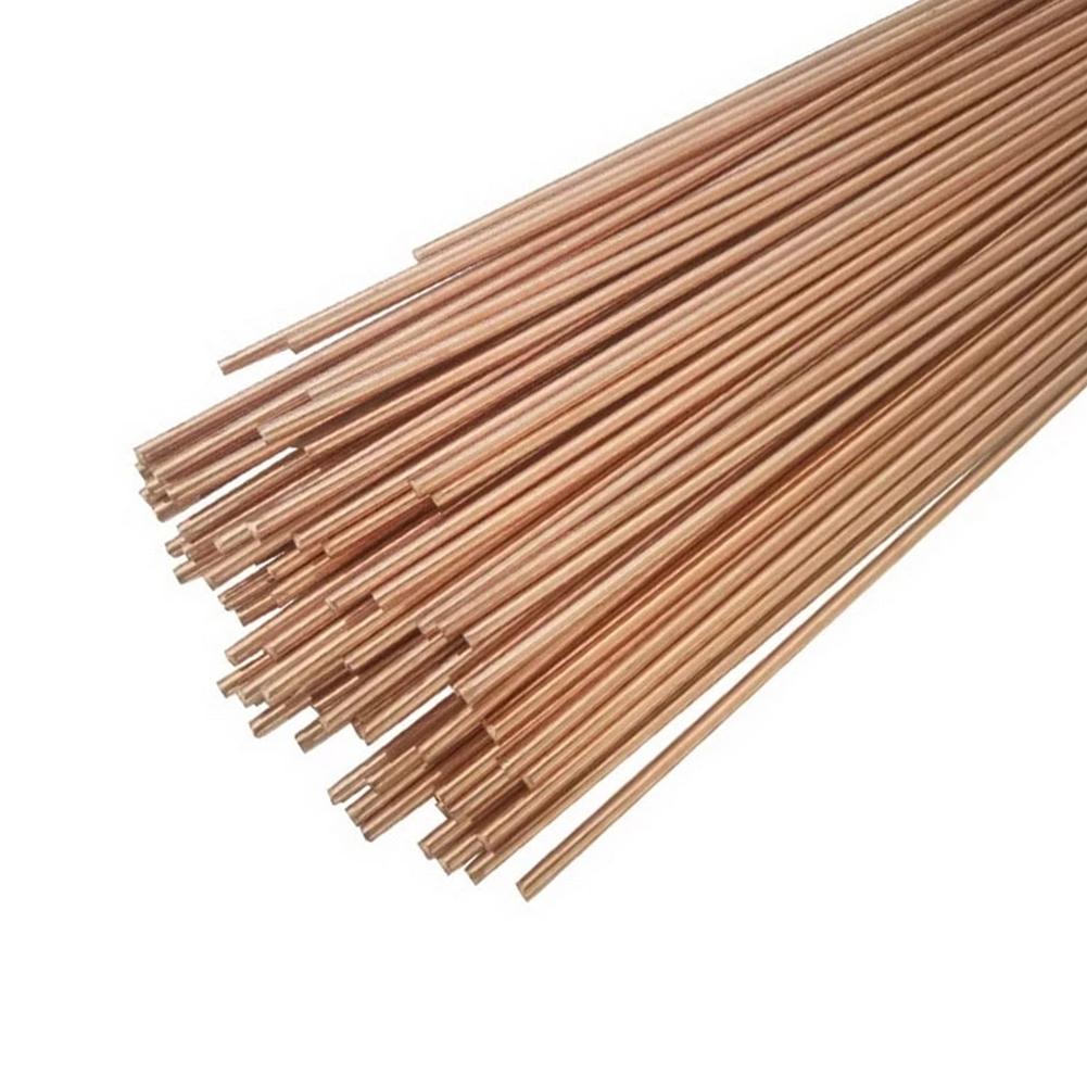 5PCS 1.0/1.5/2.0/2.5/3.2mmx500mm Brass Welding Rod Wire Electrode Soldering Rod