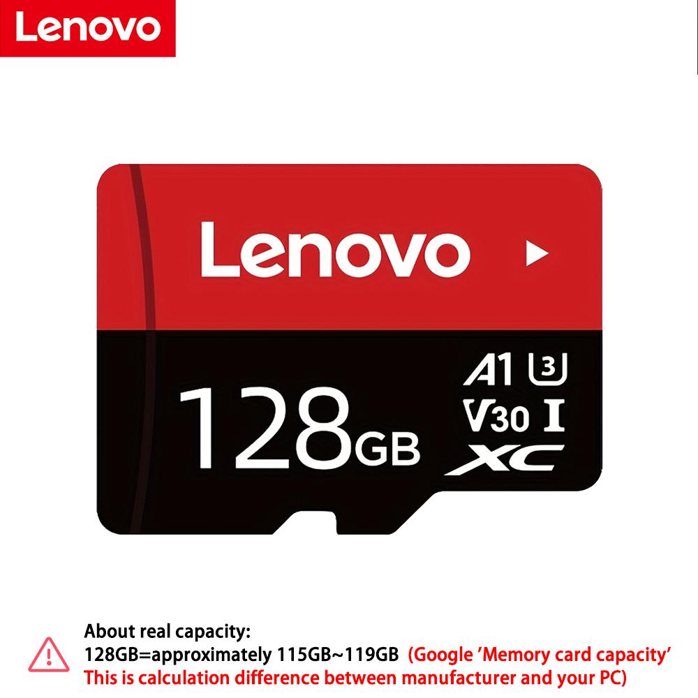 Lenovo Карта Micro SD 100 МБ/с Высокоскоростная карта TF 32 ГБ 64 ГБ 128 ГБ 256 ГБ MicroSDXC Класс 10 A1 V30 Карта памяти для Nintendo Switch/Телефона/Камеры/Видеорегистратора