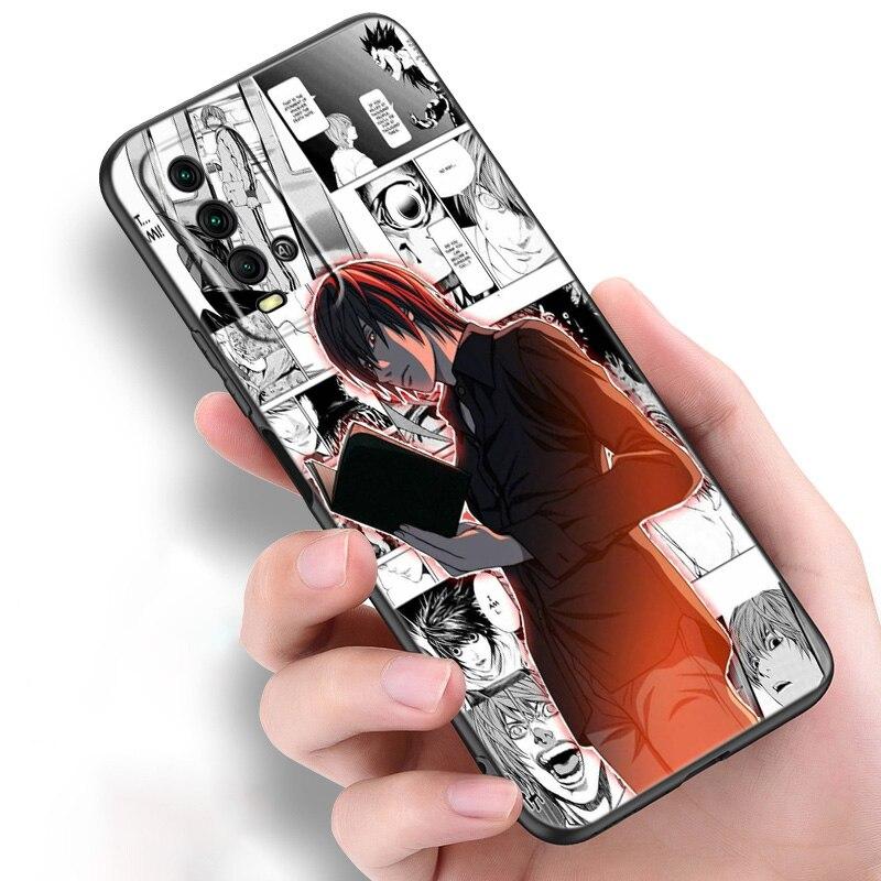 Силиконовый чехол для телефона с аниме Манга Death Note Ryuk для Xiaomi Redmi Note 11 10 9 8 Pro 11T 10T 10S 9S 8T 9 9A 9C 9T, черный чехол