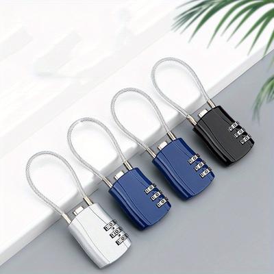 9*3*2 см1 шт. Трехзначный пароль безопасности для багажа, дорожный замок, школьный спортивный шкаф, шкаф для общежития, картотека, ящик для инструментов, противоугонный парольный замок.