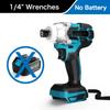 18V Brushless Drill Cordless Electric Impact Wrench Rechargeable 1/4 Square Drive Wrench Power Tool