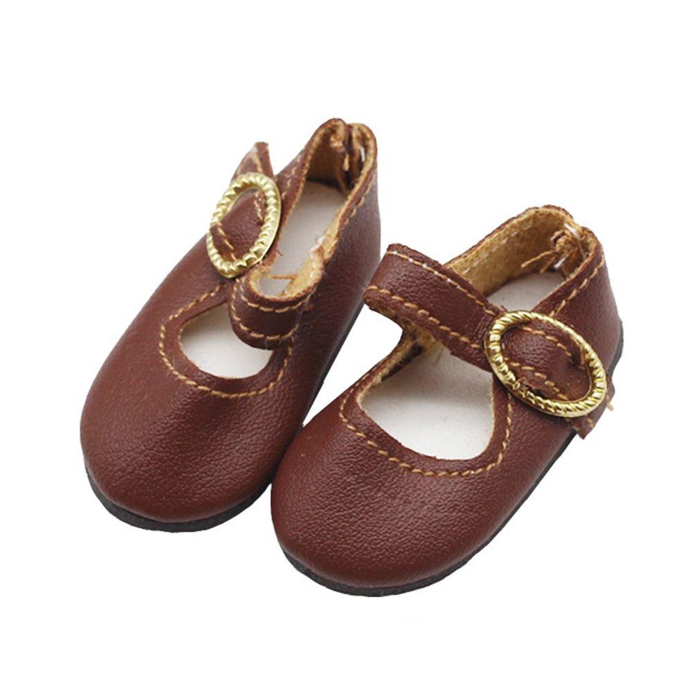 Doll Casual Wearing 4.6*2CM Leather Shoes Play House Accessories Differents Color 1/6 Doll Boots
