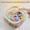 Hair Accessories Organizer Acrylic Storage Box Clear Hair Tie Organizer For Headband Laundry Pods Container Desktop Storage Box