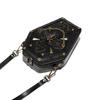 Trendy Black Girl Crossbody Coffin Bag Europunk Unisex Biker Bag Fashion Skull Head Ladies Shoulder Bag Rivet Decoration Sewing