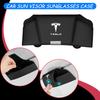 ckwjb7 Magnetic Car Visor Glasses Holder Sunglasses Storage Box Interior For Tesla Model 3 Model S Model X Model Y Roadster Bonina C