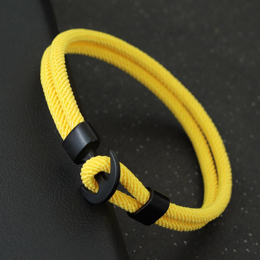 Миланский ручной веревочный якорь ручной работы мужской браслет двухслойная веревка модный браслет пара черный браслет подарок