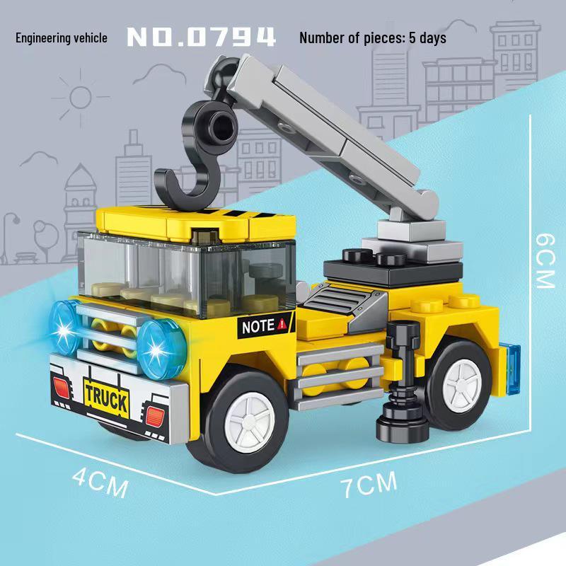 Образовательная модель гоночного автомобиля, совместимая с LEGO, игрушка из мини-строительных блоков