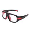 Безопасные спортивные очки Противоударные Баскетбольные Линзы из ПК Защитные очки для улицы Футбола Соккера Черно-красные