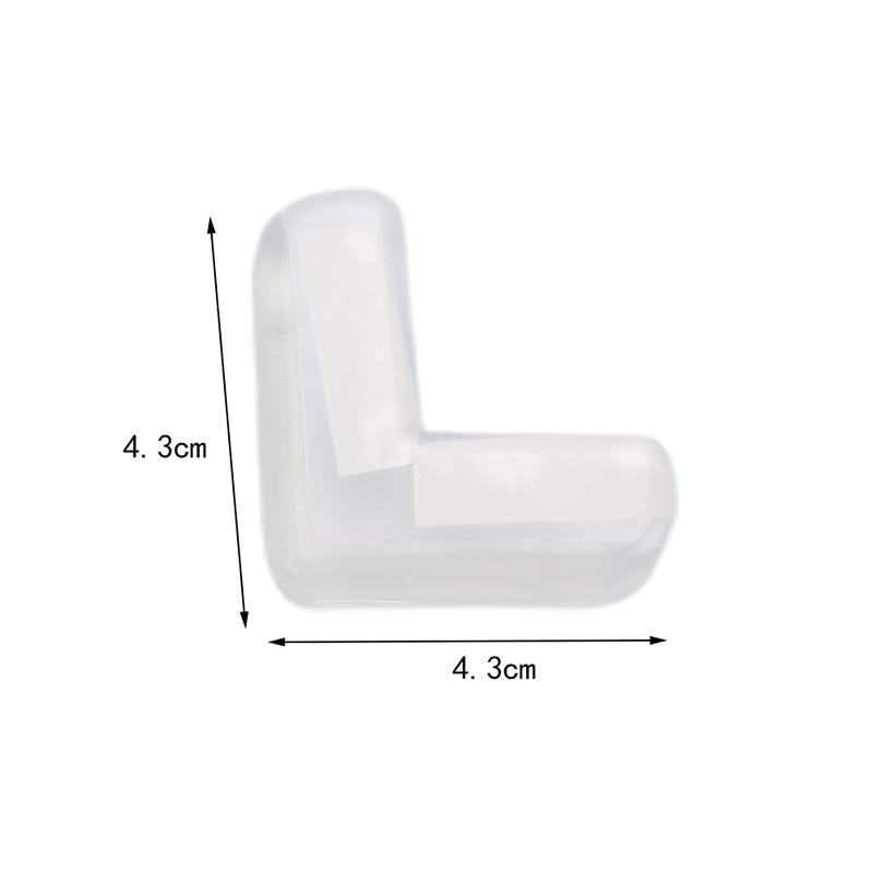 4Pcs Silicone Baby Safety Protector Furniture Corner Cover Anticollision Edge