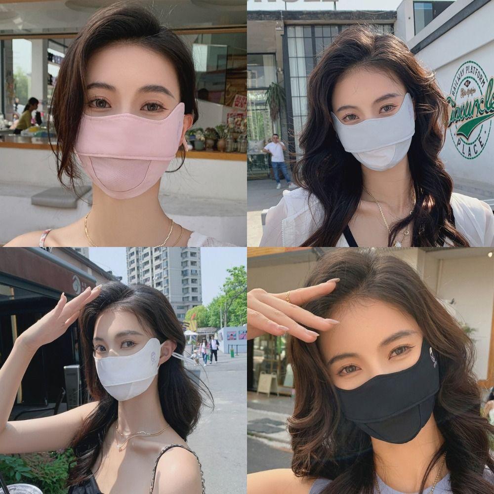 Adjustable Face Mask Ice Silk Sports Mask Gift Sunscreen Mask Outdoor Sports
