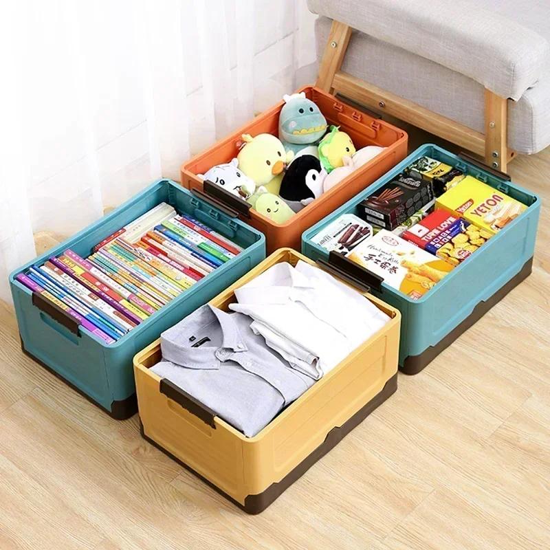 Camping Storage Box Folding Multifunction Space-Saving Storage box Book box Folding book Portable storage Car Backup box