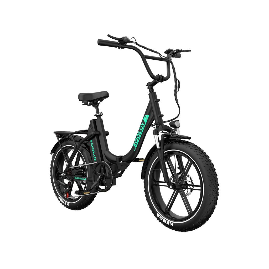 KOOLUX KL6S Adult Folding Electic Bicycle 500W Motor 48V15.6Ah Battery 20 Inch Fat Tires Electric Bike City Outdoor Off-Road E-Bike