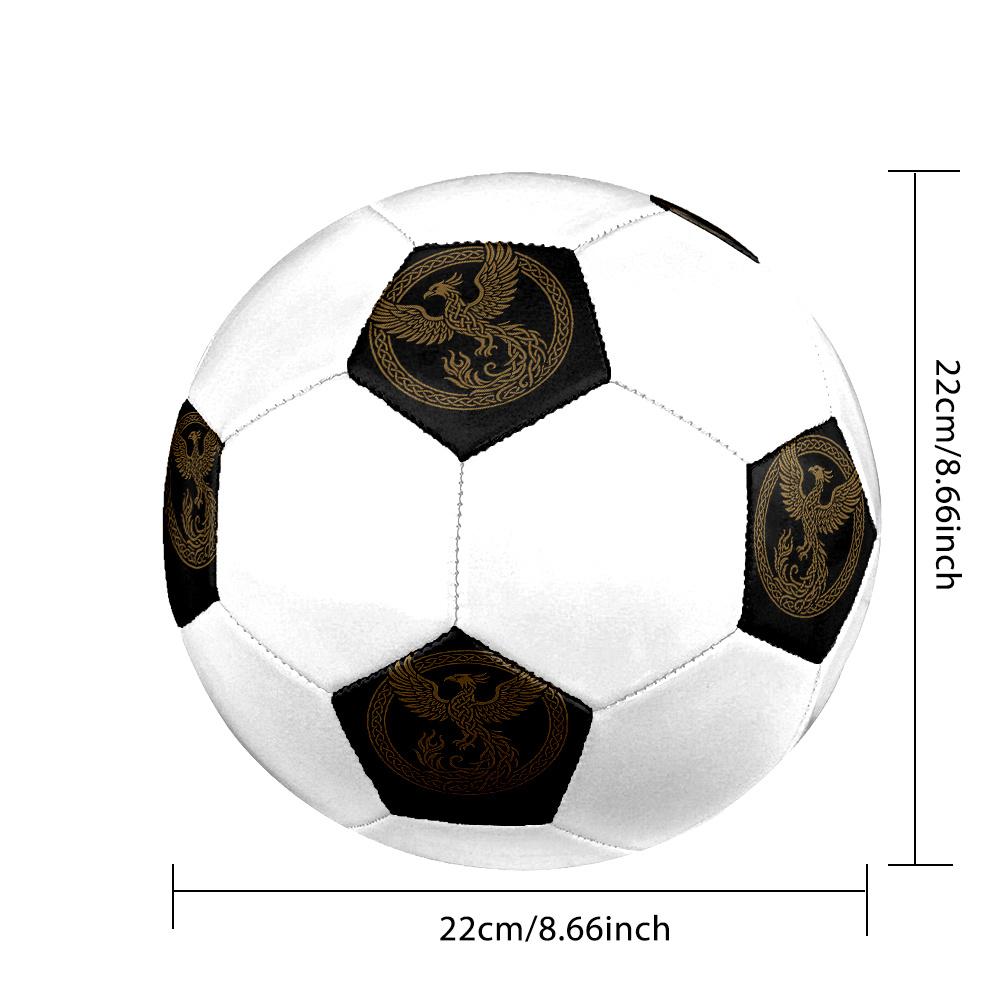 1PC Phoenix Artwork Soccer Ball Size 5 Football Machine Sewn Indoor/Outdoor Universal Football Gift W66