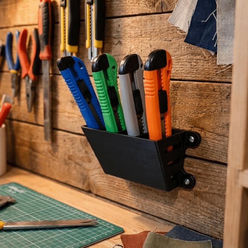 3D Printed Workbench Wall Supply Holder Plastic Utility Storage Organizer Workshop