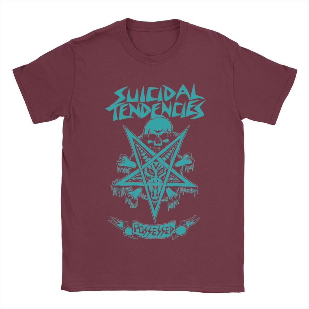 Suicidal Tendencies T-Shirts Men Novelty Cotton Tees Round Collar Short Sleeve T Shirts Gift Idea Clothing