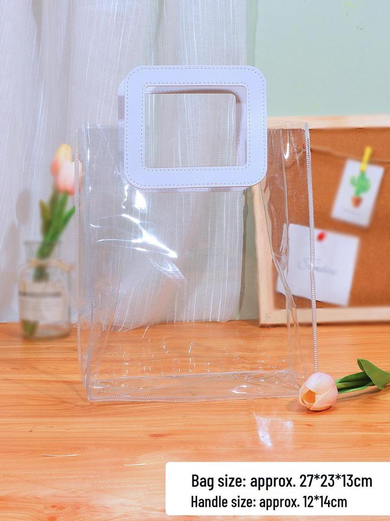 Сумка-шоппер своими руками ко Дню учителя: Прозрачный ПВХ для детского граффити.