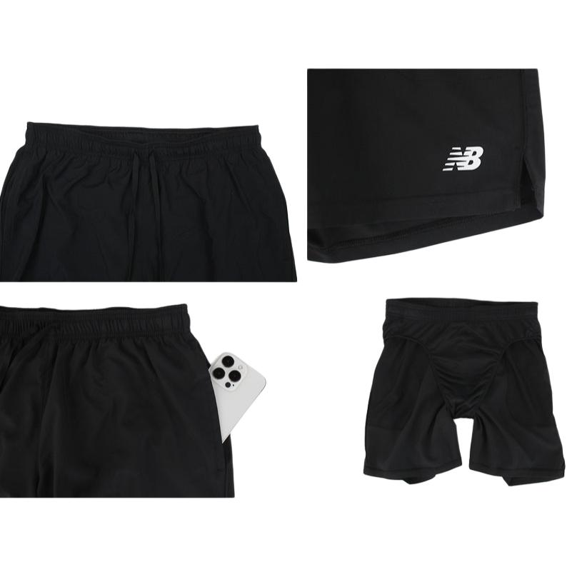 New Balance Спортивные шорты мужские черные MS51902-BK