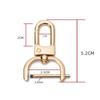 16/20/25mm Metal Removable Hook Craft Trigger Clip Buckle Easy Repair Bag Belt Buckle