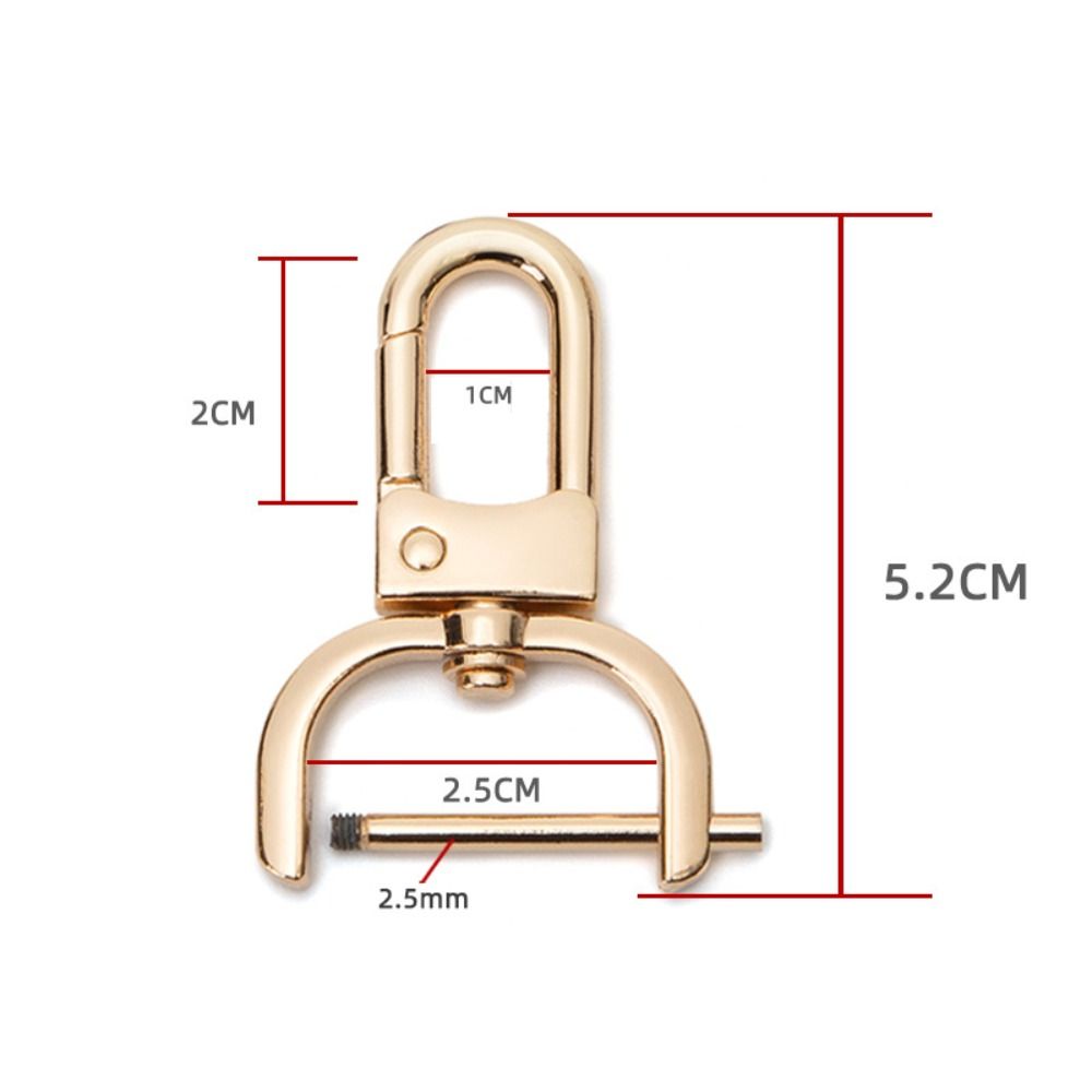 16/20/25mm Metal Removable Hook Craft Trigger Clip Buckle Easy Repair Bag Belt Buckle