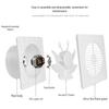 6-inch Bathroom Wall Exhaust Fan, Window-Type Ventilation for Toilets and Kitchens.