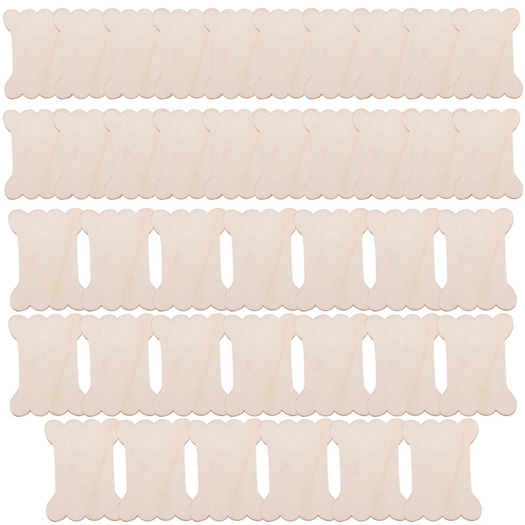 10Pcs Embroidery Thread Winders Wood Thread Holder Embroidery Thread Bobbin for Sewing Embroidery Thread Storage Winder