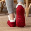 Couple Socks Fashion Pattern Keep Warm Washable Non Slip Knitting Floor Socks for Home