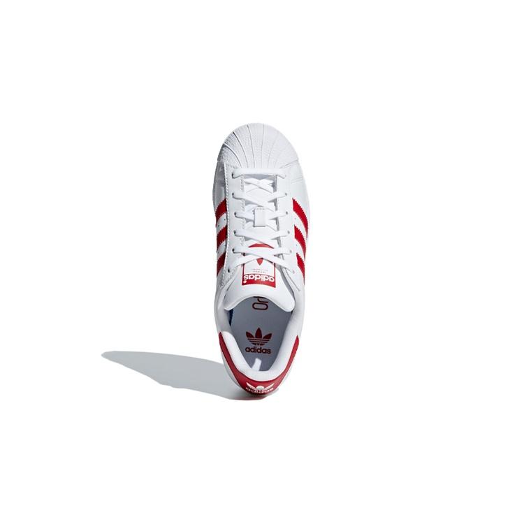 (GS) adidas Superstar J 'White Scarlet' Kids' CG6609