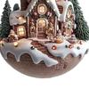 2 Pcs Coffee Cup Christmas Tree Ornaments 2D Acrylic Winter Village Snow House Hot Chocolate Mug Shape Xmas Hanging Pendents for Holiday Decor