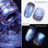 Mtssii 7ML Reflective Dynamic Cat Eye Magnetic Gel Nail Polish With 2 Different Color Magnetic Effect Semi Permanent UV LED Gel 1Bottle