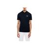 Emporio Armani Мужская футболка-поло EA7 с цветовыми блоками, логотипом и пуговицами, короткий рукав, топ, темно-синий, 7M000168-AF13755-UB102
