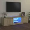 VidaXL TV Stand with LED Lights, Television Cabinet, Living Room TV Unit, Low Cabinet Living Room Interior 804295