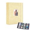 Sunny Glow Instax Album Instax File Instax Photo Polaroid Large Photo Storage Case, Holder, Book, Album, Camera, Capacity, Stylish, (Beige)