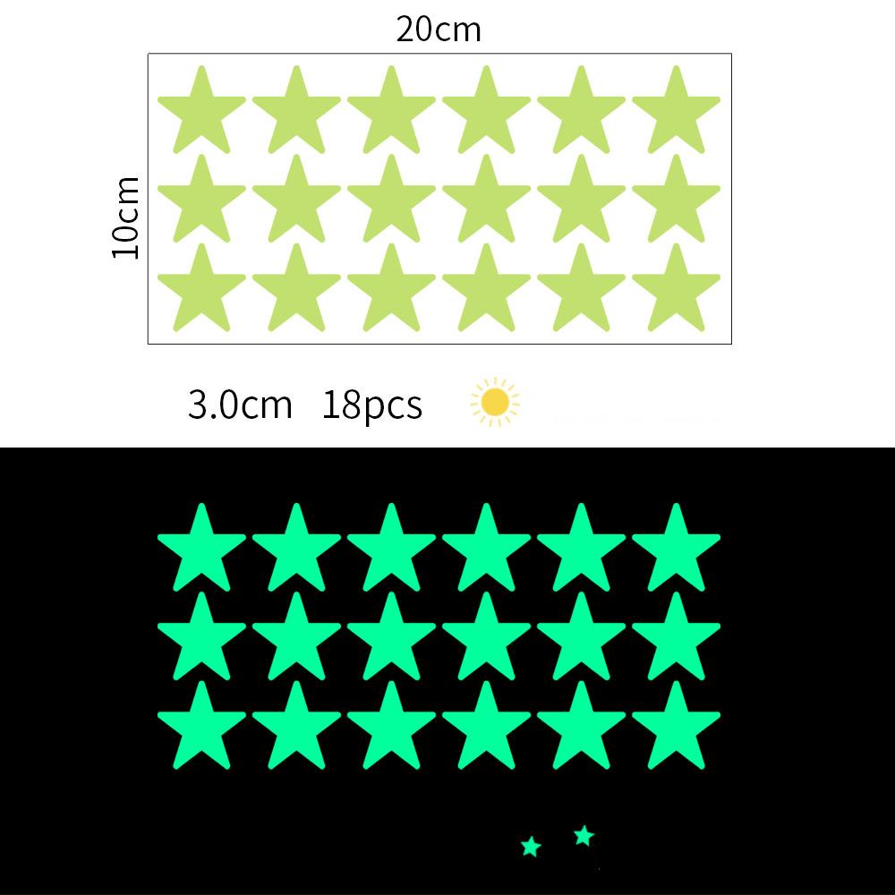 Luminous Dots Wall Stickers Fluorescent Home Children's Room Wall DIY Self-adhesive Decorative Glow In The Dark Stickers