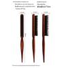 Three-Row Curly Pig Bristle Comb for Fluffy Hair with Pointed Tail - Ideal for Ladies