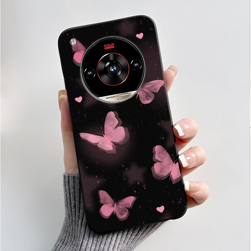Печатный чехол для телефона для ZTE Nubia Focus 2 Ultra 5G Funda Capa Мягкий силиконовый черный корпус Чехол Милый Цветок Мультяшный корпус Coque