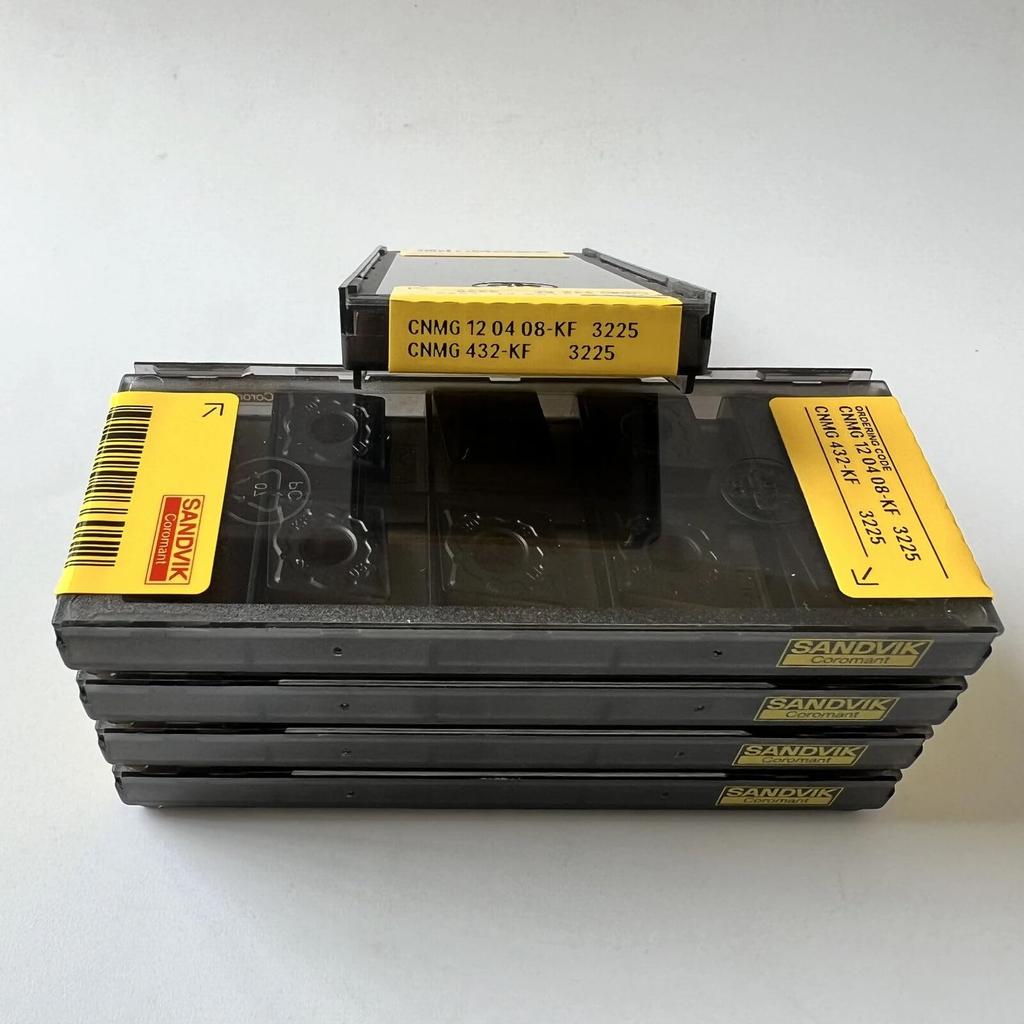 Original Sandvik / CNMG120408-KF 3225 /CNC Lathe Carbide Blade Tool 10 Pcs