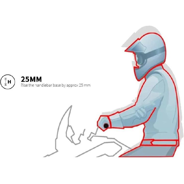 Подъемник руля мотоцикла для YAMAHA MT-10 MT10 MT 10 2016-2023 2022 2021 2020 2019 2018 Зажим-подъемник руля мотоцикла Адаптер для удлинения руля