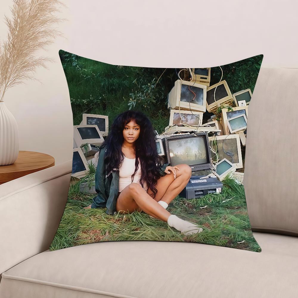 Наволочка для подушки SZA Star SOS Офисные подушки Подходит для дивана, автомобиля, спальни Декоративная наволочка