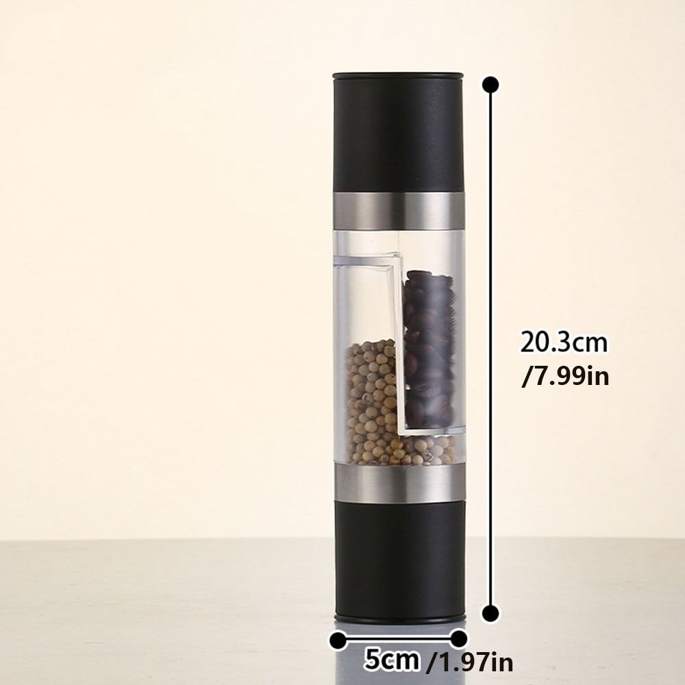Регулируемая мельница для морской соли и специй, двухголовочные мельницы для перца, ручная мельница для перца, кулинария, приправы