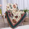 Sofa Blanket Cover Blanket Tibetan Style Thickened Double-sided Three-layer Cotton Blanket Sofa Towel Cover Blanket