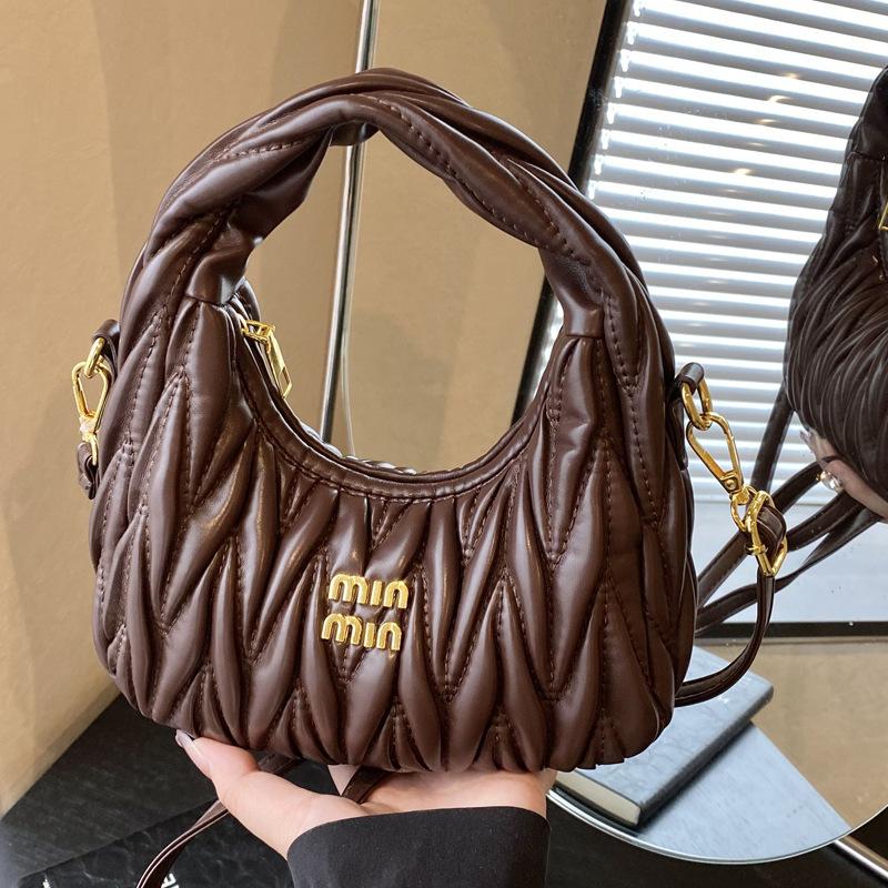 Niche crescent moon bag women's 2025 new commuter handheld underarm bag shoulder crescent bag premium messenger bag tide