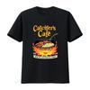 Футболка Calcifers Cafe Пусть ваши бекон и яйца всегда будут хрустящими Веселый кулинарный дизайн Винтажная стирка Повседневная Дышащая С принтом