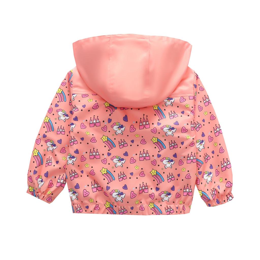 Детская одежда для мальчиков и девочек, детская одежда для маленьких детей, модная, с принтом, повседневная куртка с капюшоном на молнии, куртка