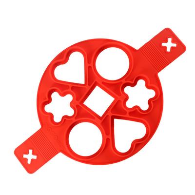 Силиконовая блинница нескольких форм, 7 отверстий, антипригарная форма для выпечки, кольца, формы для жареных яиц для семейного приготовления пищи, кухонные принадлежности, гаджеты