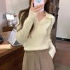 Autumn Style Lo-neck Long-sleeved Knitted Bottoming Shirt Women's New Slim-fit Collar Inner Sweater