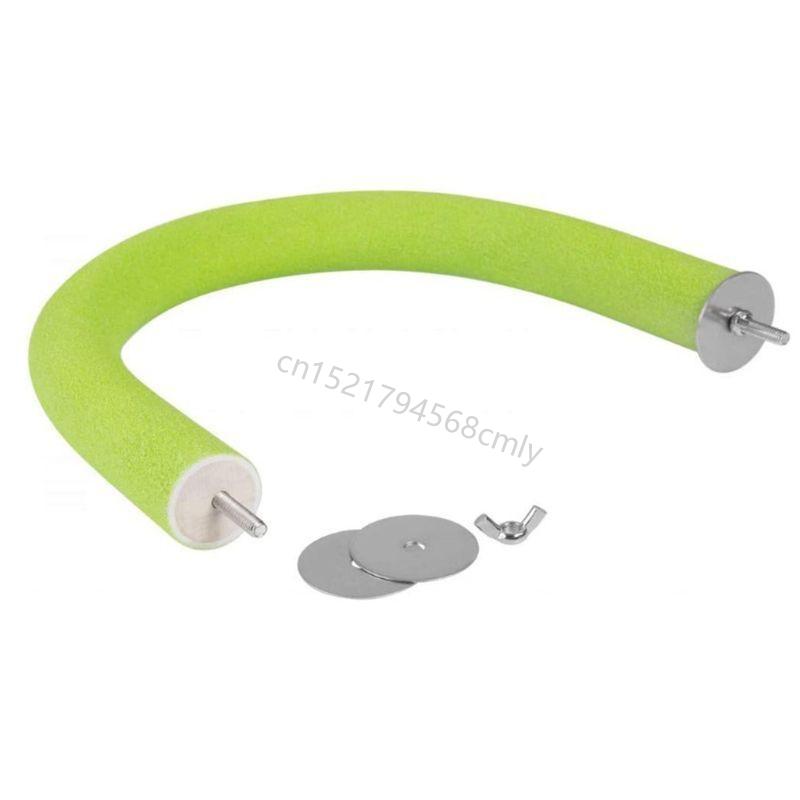 Bird Stand Perch U-Shape Natural Standing Bar Grinding Rod Parrot Toy Stable Scrub Station Cage Accessories 6XDE