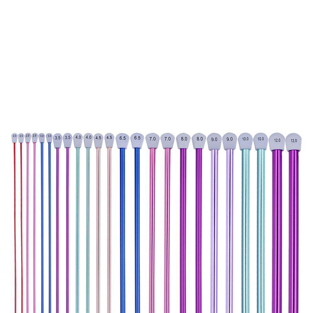 2 шт./набор длинных односторонних шарфов плетение инструмент алюминиевые прямые булавки спицы