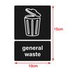 10PCS Environment Friendly Recycle Sticker Weatherproof Recycle Bin Stickers Recycle Decals  Outdoor