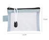 Transparent Nylon Mesh Pencil Pouch Toiletry Carry Pouch Portable Organizer Sticker Tape Accessories