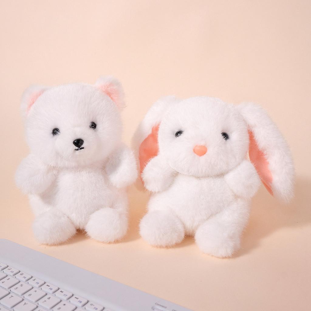 Милая игрушка-лисичка, мягкая игрушка, короткий плюшевый материал, кукла для детской спальни, подарок